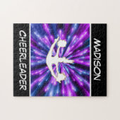 Cheerleader Paarse en Blue Explosion Legpuzzel (Horizontaal)