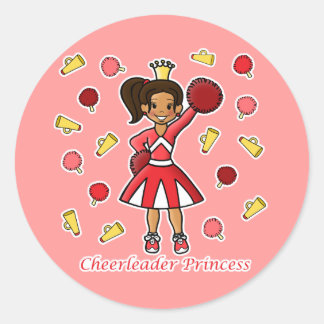 Cheerleader Princess Ronde Sticker