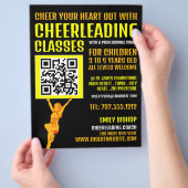 Cheerleader QR-codenummer, Cheerlead Classes Flyer (Hand)