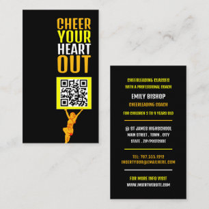Cheerleader QR-codenummer, Cheerleader Coach Visitekaartje