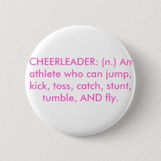 CHEERLEADER RONDE BUTTON 5,7 CM (Voorkant)