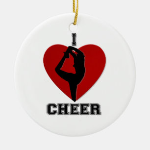 Cheerleader-ronde-versiering Keramisch Ornament