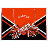 Cheerleader 📣 - rood, wit en zwart - groot cadeauzakje (Voorkant)