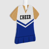 Cheerleader Royal Blue Ornament (voorkant)