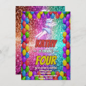 Cheerleader Schattige Bunny Pompom Leuke verjaarda Kaart (Voorkant / Achterkant)