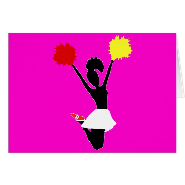Cheerleader Silhouette (Voorkant Horizontaal)