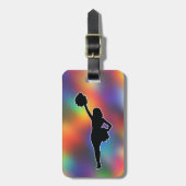 Cheerleader -- Silhouette image - Personalize Bagagelabel (Voorkant verticaal)