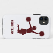 Cheerleader Silhouette Red op iPhone 5 Case-Mate iPhone Case (Achterkant (horizontaal))