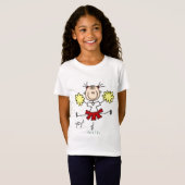 Cheerleader Stick Fgure T-shirt (Voorkant volledig)