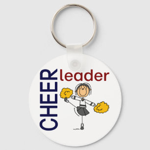 Cheerleader Stick Figuur Sleutelhanger