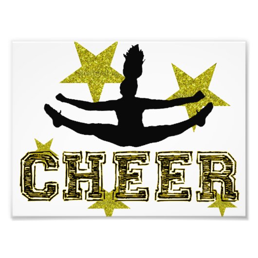 Cheerleader teen aanraking foto afdruk (Voorkant)