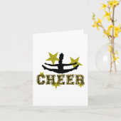 Cheerleader teen kaart (Gele Bloem)