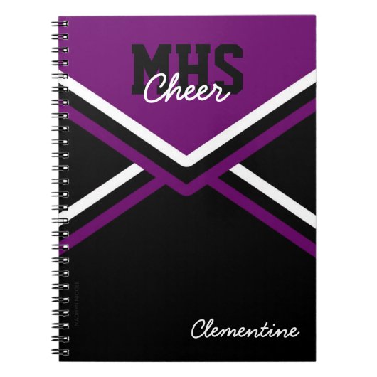 Cheerleader Uniform-laptop op school Notitieboek (Voorkant)