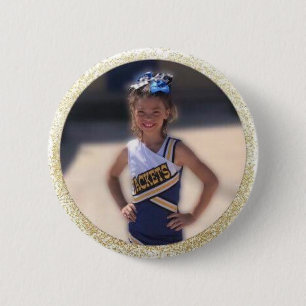 Cheerleader Voeg foto toe Ronde Button 5,7 Cm