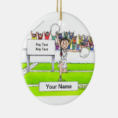 Cheerleader - Vrouw Keramisch Ornament (Rechts)