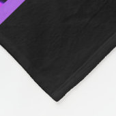 Cheerleader Zwart Abstract Fleece Deken (Hoek)