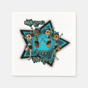 Cheerleaders Birthday Servet