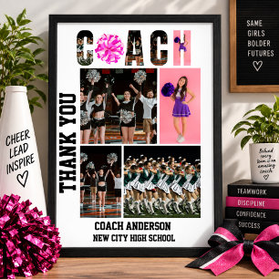 Cheerleading Cheer Coach Senior Avond Afstuderen Poster