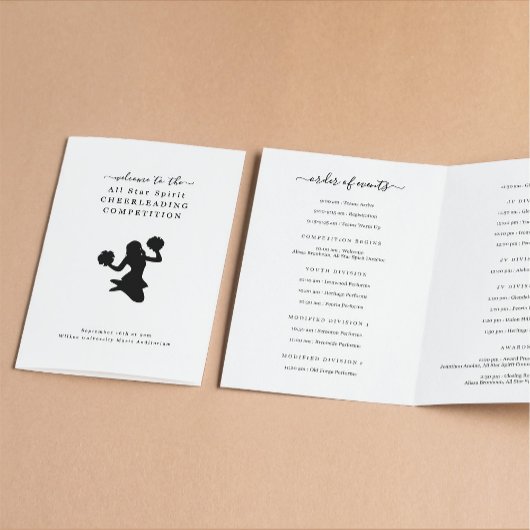 Cheerleading Cheer & Dance Competitieprogramma Flyer
