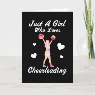 Cheerleading Cheerleaders Love Quote Girl Gift Kaart