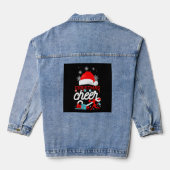 Cheerleading Christmas Cheer Denim Jacket (Achterkant)