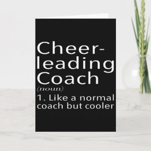 Cheerleading Coach Definitie Sport Grappige Traine Kaart