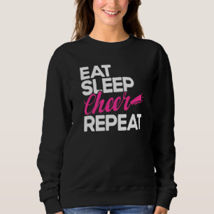 Cheerleading Eet Slaap Cheer Herhaal Cheerleader B Trui