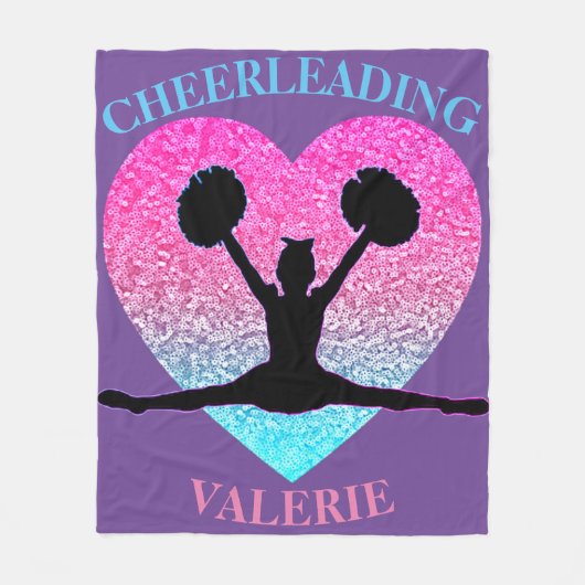 Cheerleading Fleece Blanket Deken (Voorkant)