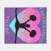 Cheerleading Fleece Blanket Deken (Voorkant (Horizontaal))