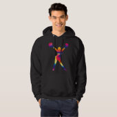Cheerleading  for Cheerleader Tie Dye Cheerleading Hoodie (Voorkant volledig)
