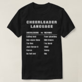 Cheerleading Funny Cheerleader Language Cheerleadi T-shirt (Design voorkant)