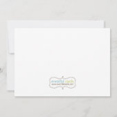 Cheerleading Girls Birthday Party Invitation Kaart (Achterkant)