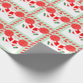 Cheerleading Holiday Gift Cadeaupapier (Hoek)