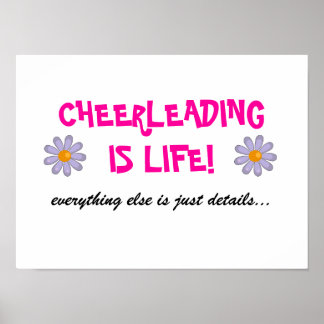 cheerleading is life - poster