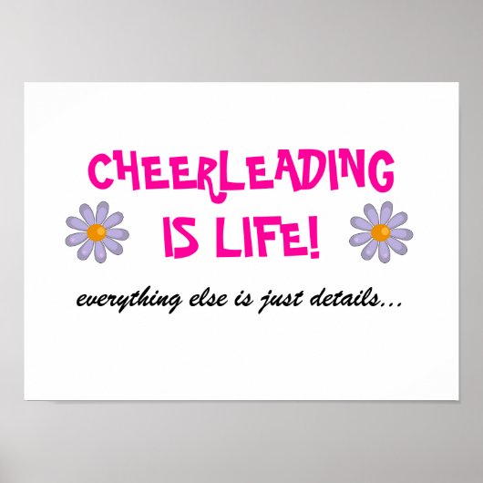 cheerleading is life - poster (Voorkant)