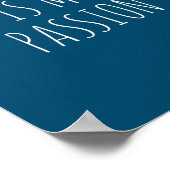 Cheerleading is mijn passie grappny Cheerleader Poster (Hoek)