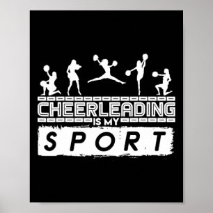 Cheerleading Is Mijn Sport Cheerleader Poster