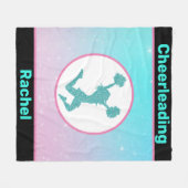 Cheerleading Pastel Fleece Blanket (Voorkant (Horizontaal))