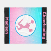 Cheerleading Pastel Fleece Blanket (Voorkant (Horizontaal))