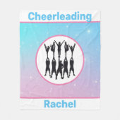 Cheerleading Pastel Fleece Blanket (Voorkant)