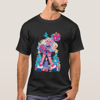 Cheerleading Rendier Cheerleader Kerstmis Cheerl T-shirt