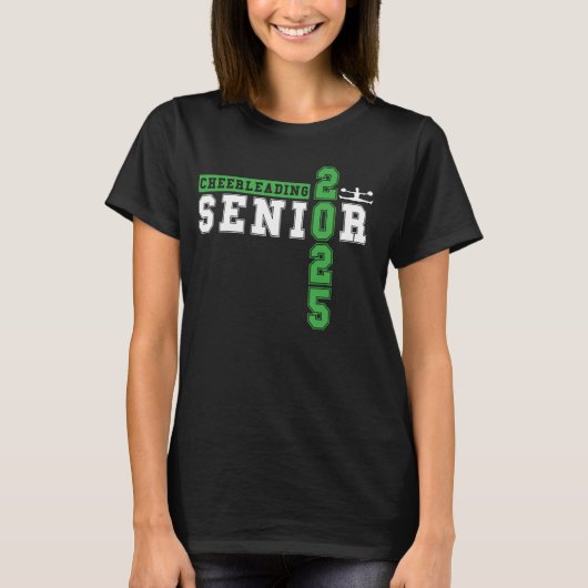 Cheerleading Senior Night Cheer Senior 2025 Gradua T-shirt (Voorkant)