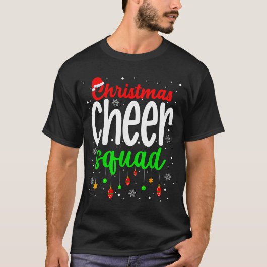 Cheerleading Srts Lover Christmas Cheer Squad  T-shirt (Voorkant)