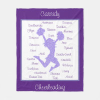 Cheerleading Terms Typografie Paars