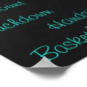 Cheerleading Terms Typografie Poster (Hoek)