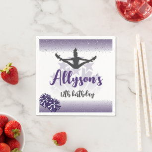 Cheerleading verjaardagsfeestje, elke leeftijd Paa Servet