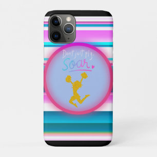 Cheerleading "Vlieg niet gewoon, zweef" Strepen    iPhone 11 Pro Hoesje