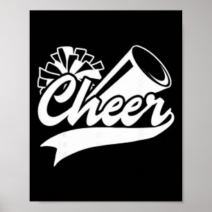 Cheerleading Vrede Liefde Cheer Cheerleader Kleure Poster