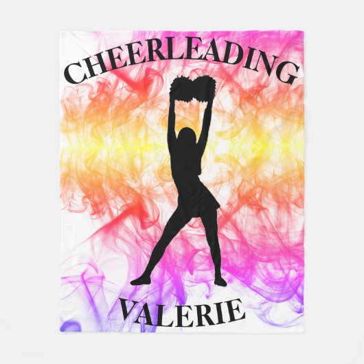 Cheerleading Waterverf Fleece Blanket (Voorkant)