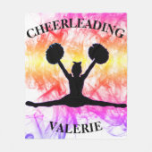 Cheerleading Waterverf Fleece Blanket (Voorkant)